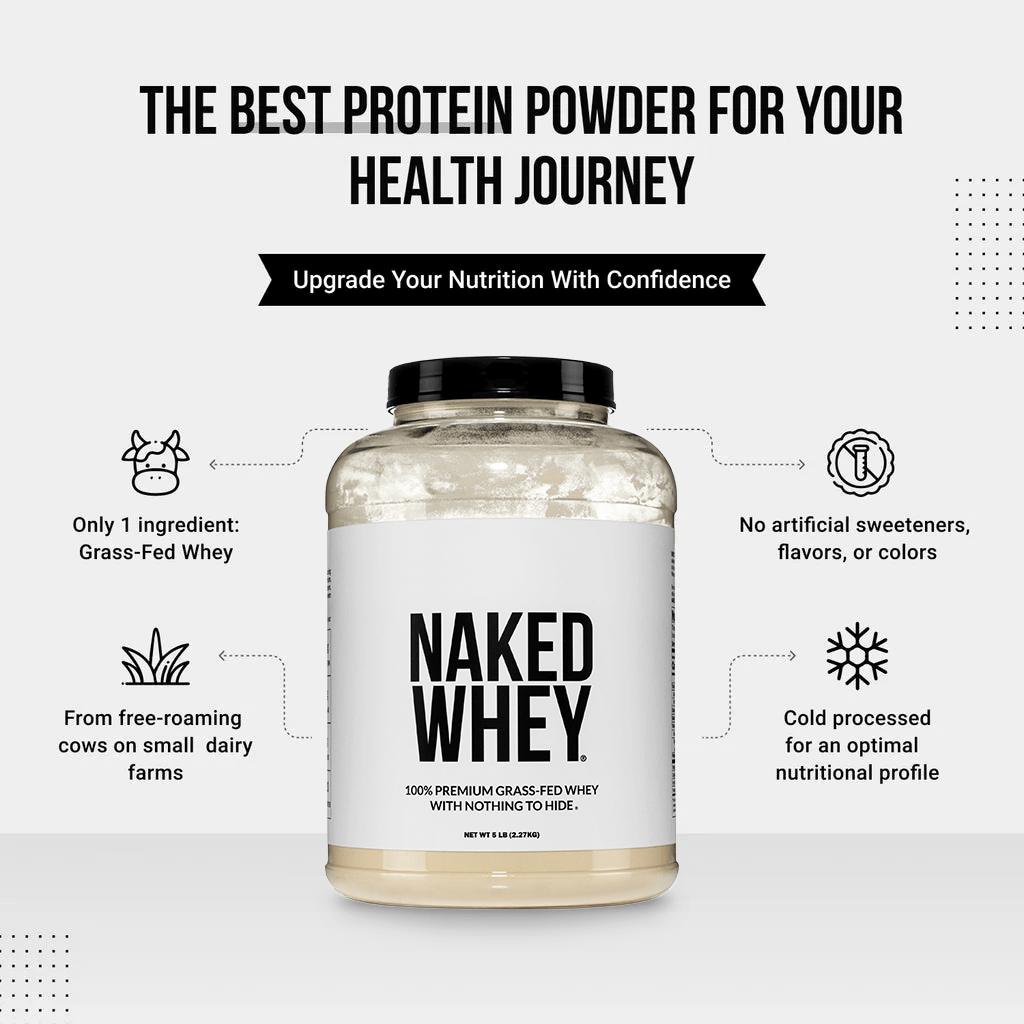 Grass Fed Whey Protein Powder - Unflavored