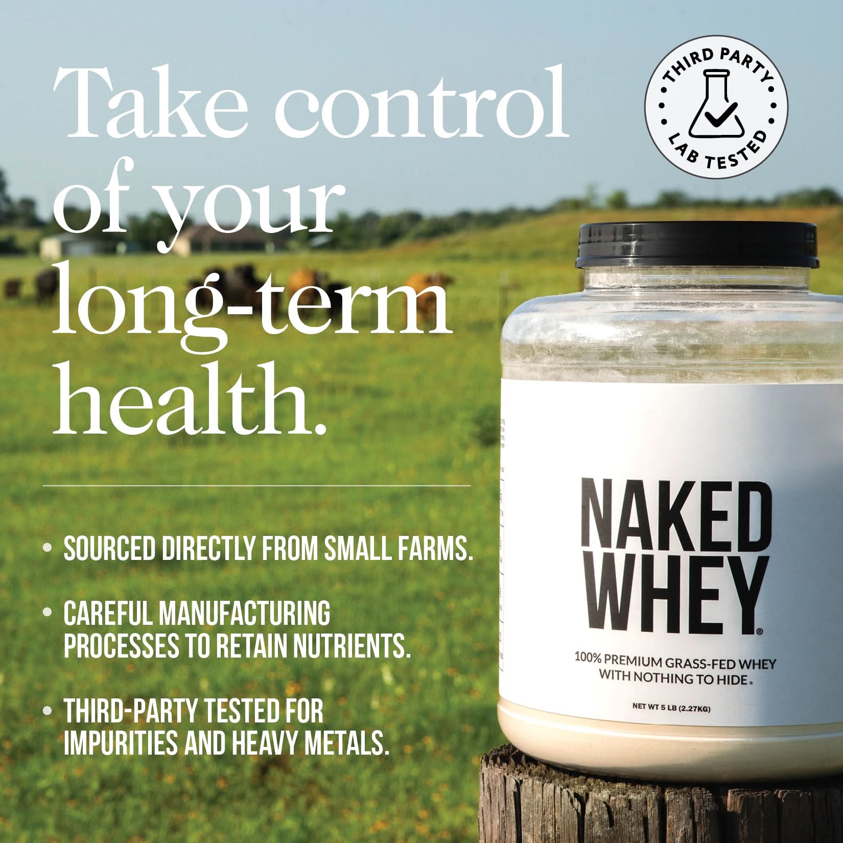 Vanilla Grass-Fed Whey Isolate Protein Powder - Vanilla